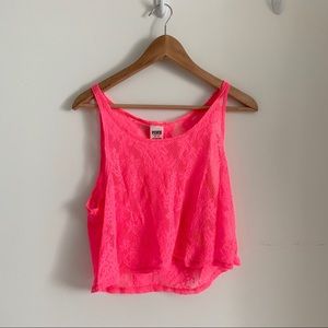 Victoria’s Secret Pink lace tank top